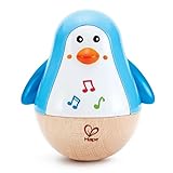 Hape Stehauf-Pinguin, Stehaufmännchen aus Holz, blau,...