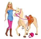 Barbie-Puppe und Pferdespielzeug, Barbie-Reitzubehör,...