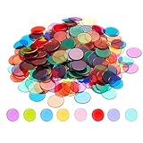 BLeezm 200 STK Bingo Chips Plastik Chips Transparente...