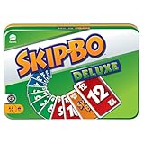 Mattel Games Skip-BO Deluxe, in Metallbox, Kartenspiele...